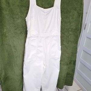 American Eagle Cream Jumpsuit